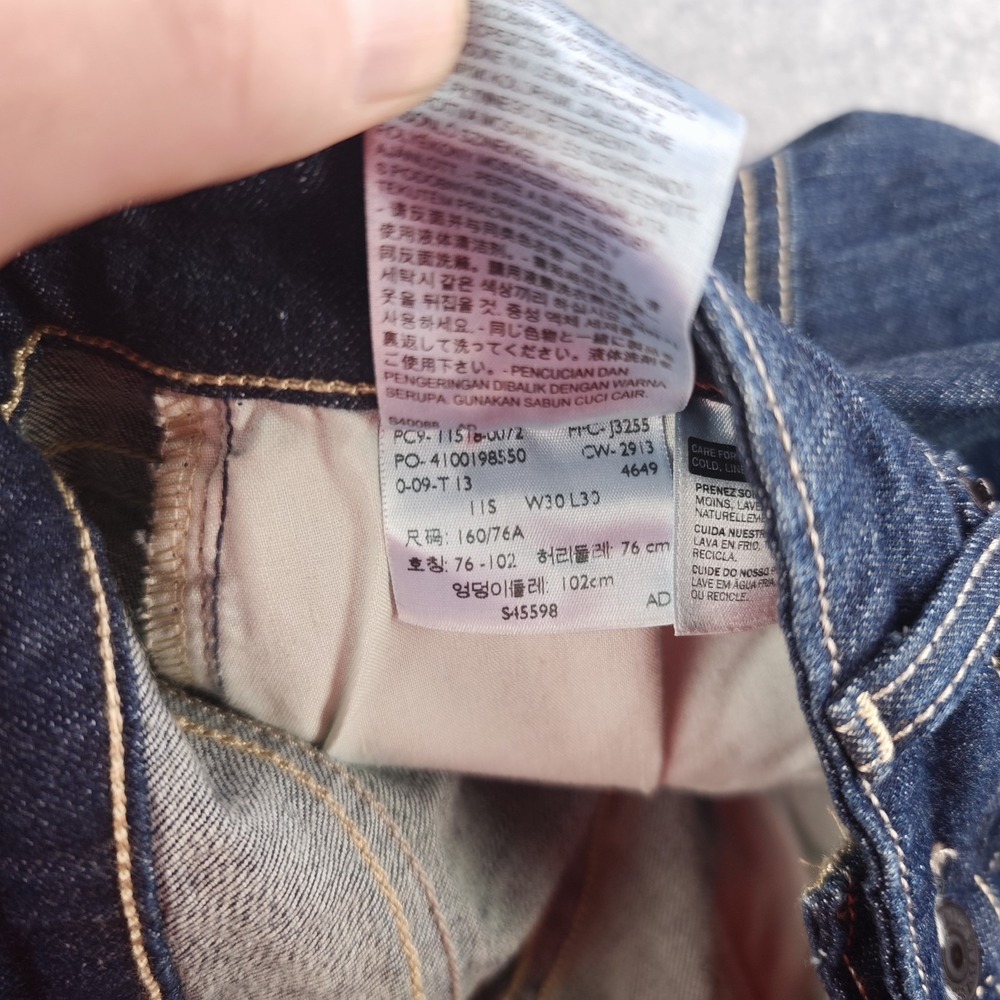 Levis 518 Superlow Jeans‎ Women's 30x30 Bootcut Dark Wash Mid Rise (33x30) - Picture 6 of 13